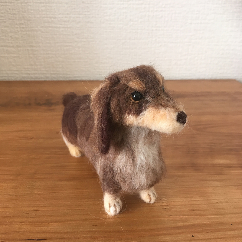 [Custom-made] Felted dachshund 